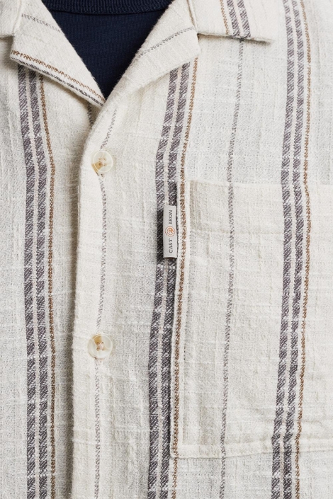 Cast Iron short sleeve shirt yd stripe struc
